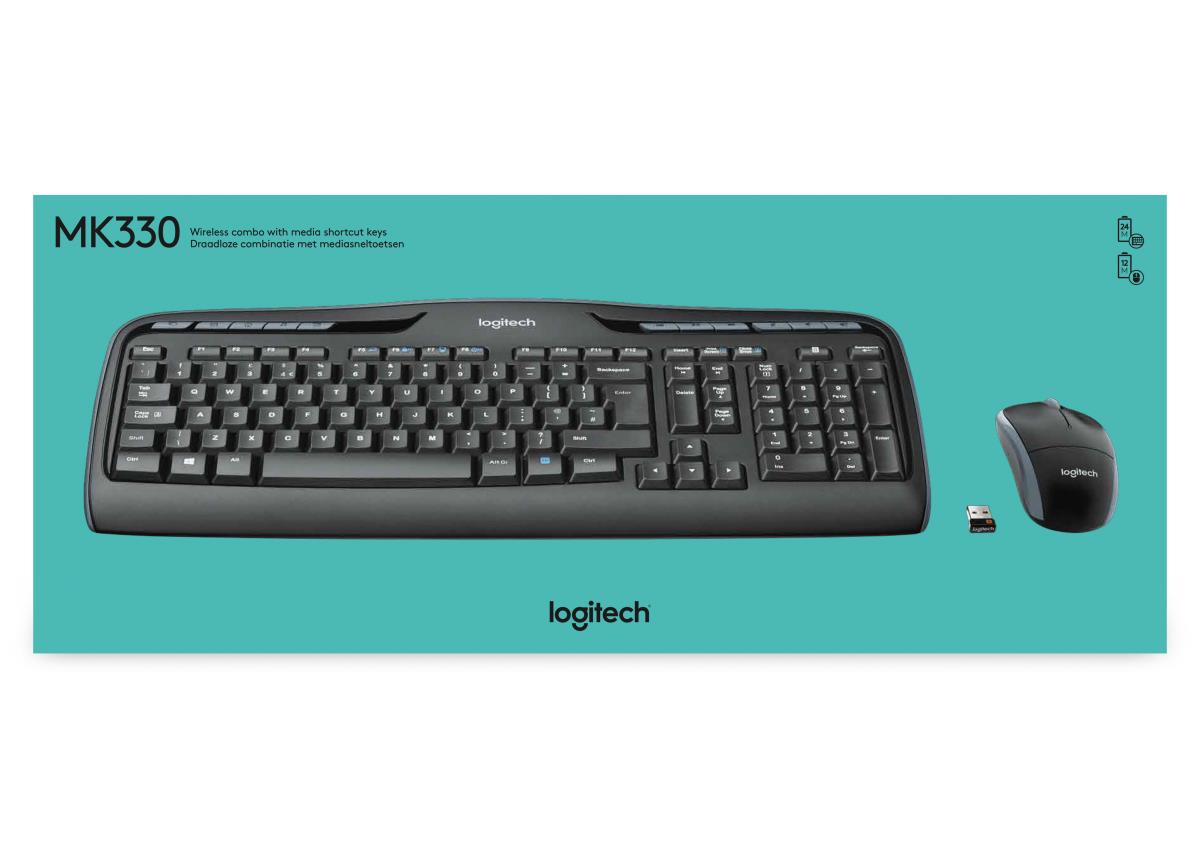 Wireless Combo Mk330 - Qwerty Int'l Nsea