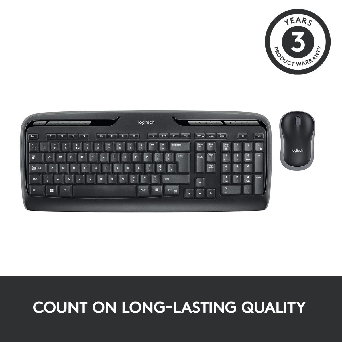 Wireless Combo Mk330 - Qwertzu Swiss-lux