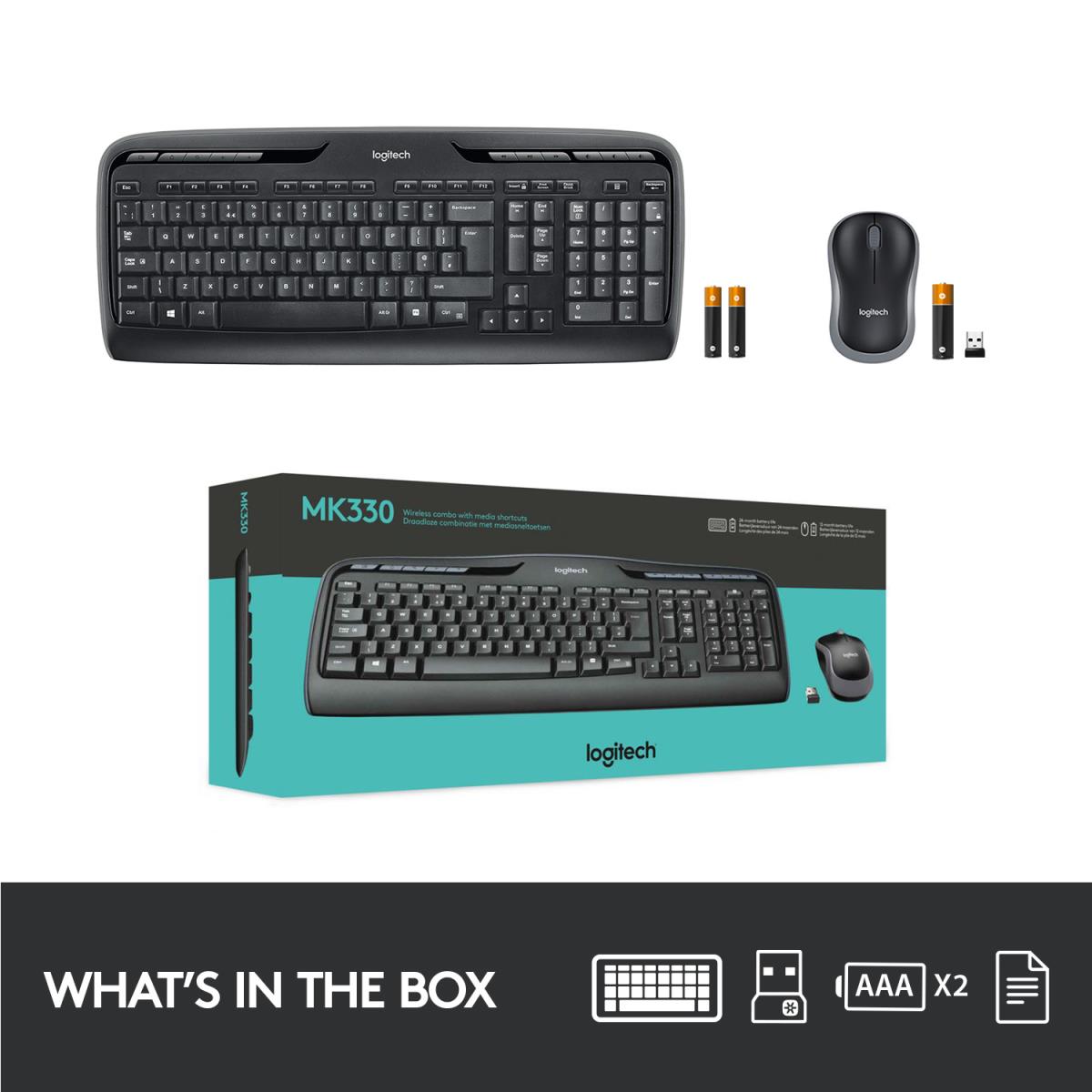 Wireless Combo Mk330 - Qwertzu Swiss-lux
