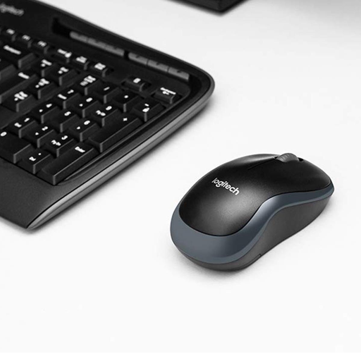 Wireless Combo Mk330 - Black/silver - Azerty Belgian