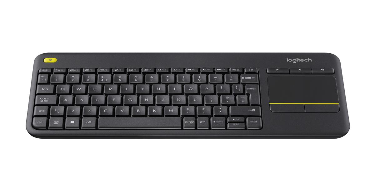 Wireless Touch Keyboard K400 Plus - Black - Azerty Belgian
