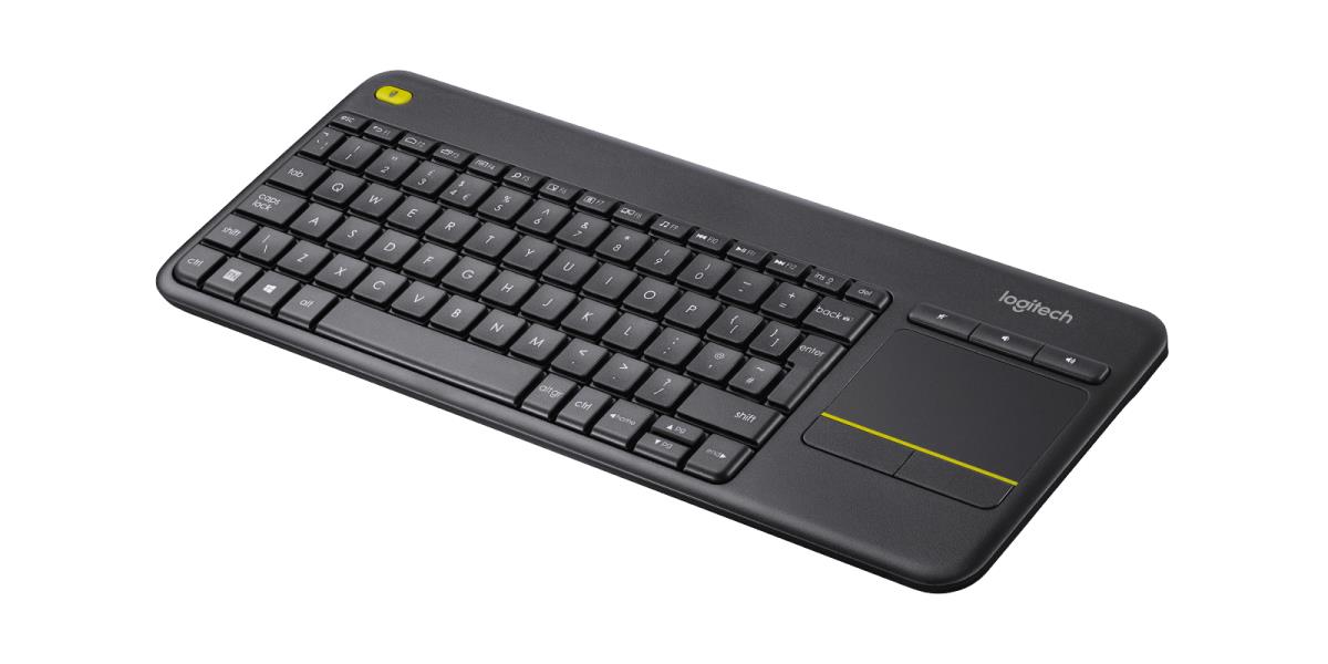 Wireless Touch Keyboard K400 Plus - Black - Qwerty Dutch