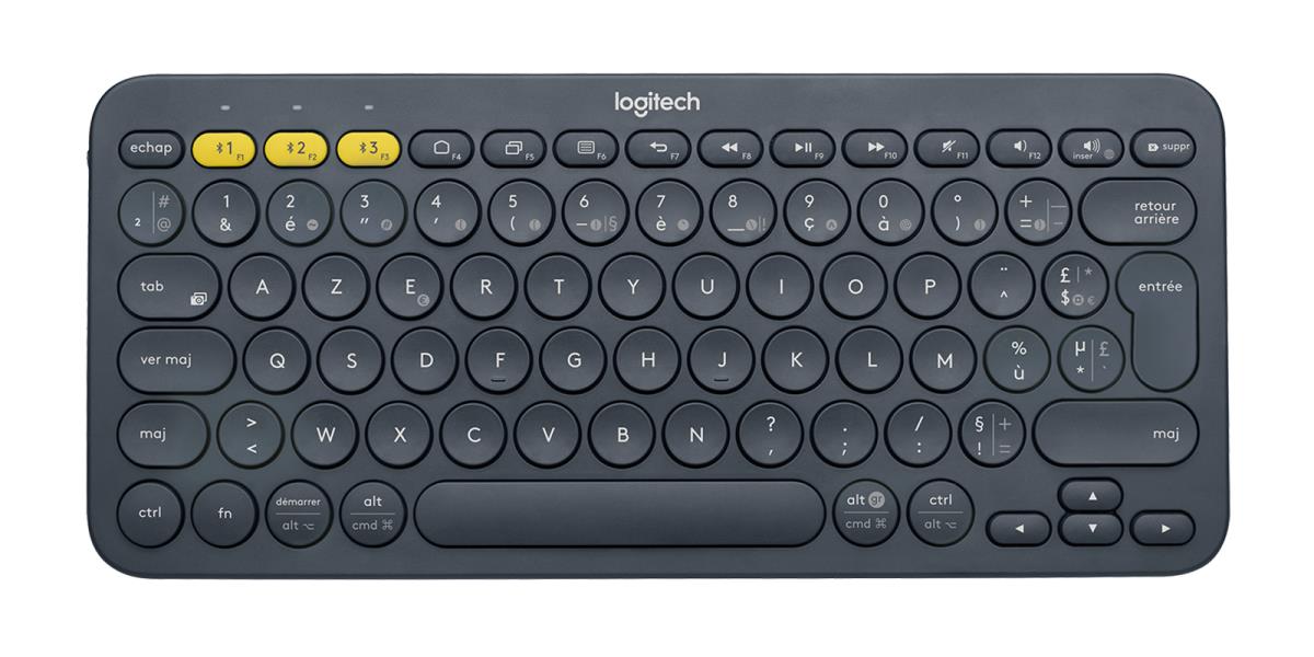 K380 Multi-device Bluetooth Keyboard - Azerty French Black