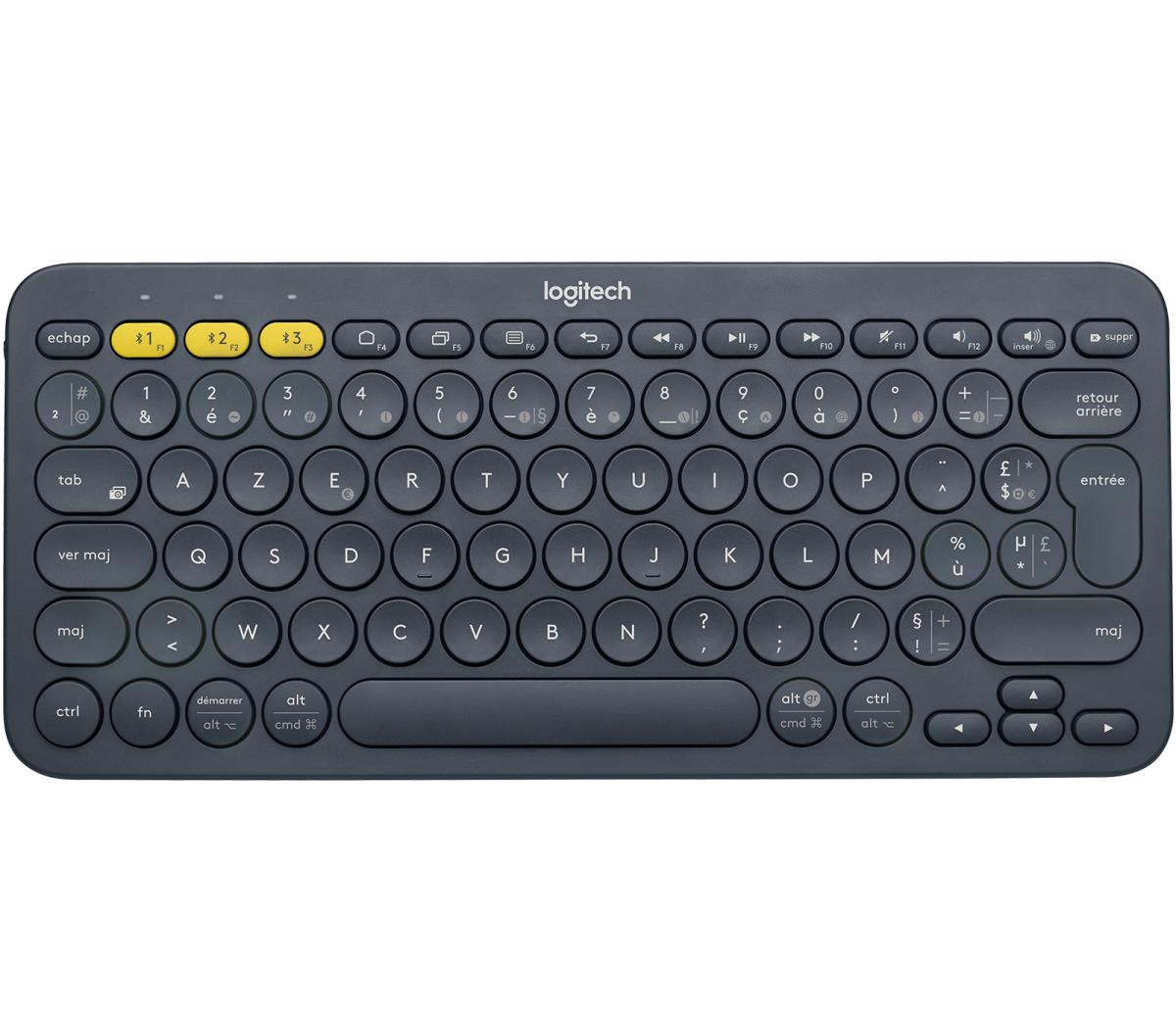 K380 Multi-device Bluetooth Keyboard - Azerty French Black