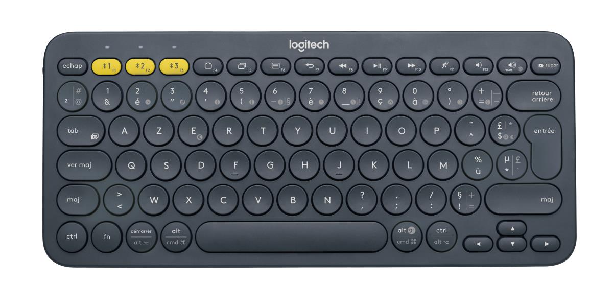 K380 Multi-device Bluetooth Keyboard - Azerty French Black