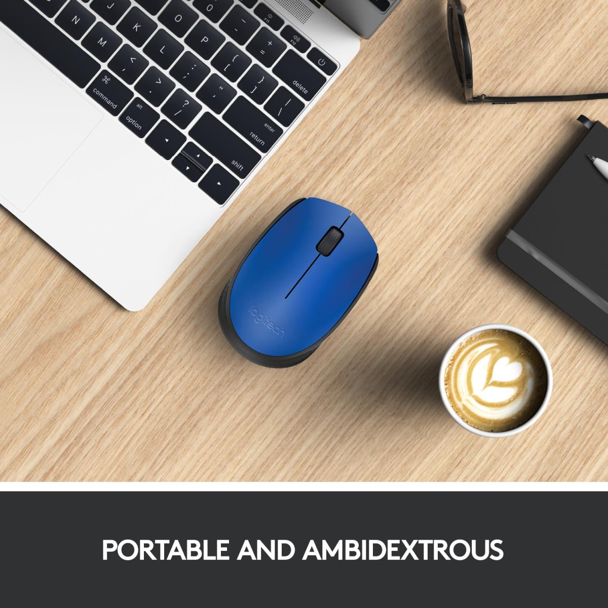M171 Wireless Mouse Blue Emea