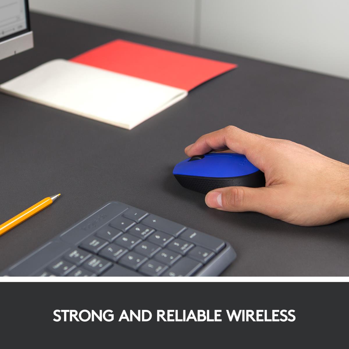 M171 Wireless Mouse Blue Emea