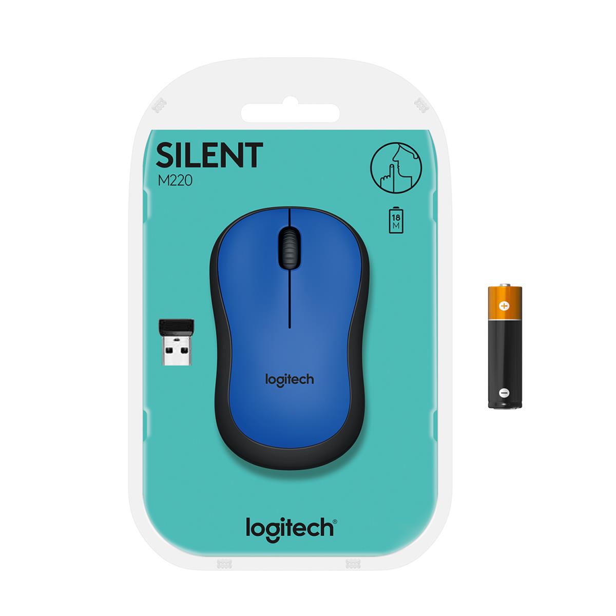 M220 Silent Wireless Mouse Blue