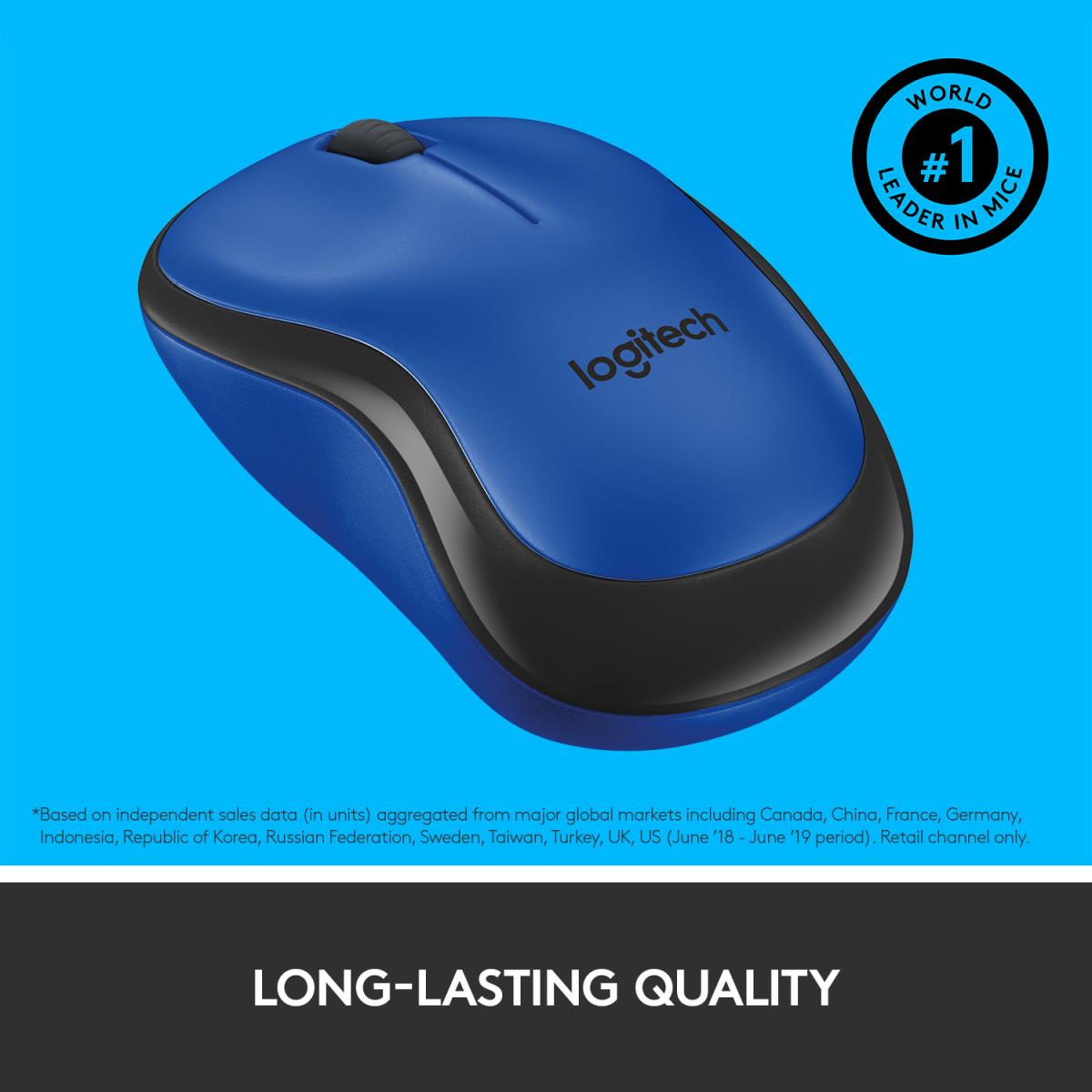 M220 Silent Wireless Mouse Blue