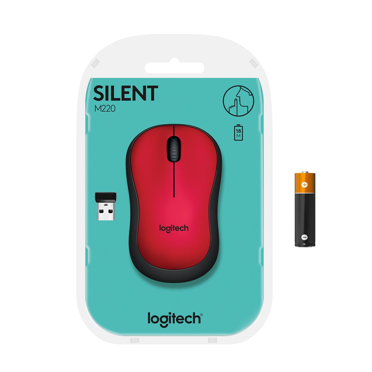 M220 SILENT Wireless Mouse Red