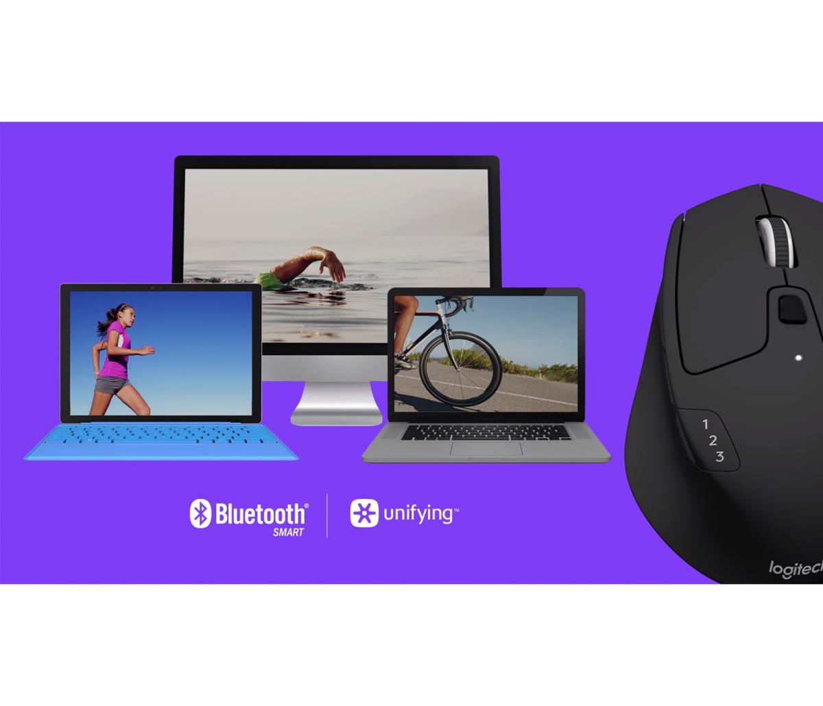 M720 Triathlon Multi Device Wireless Mouse - Black