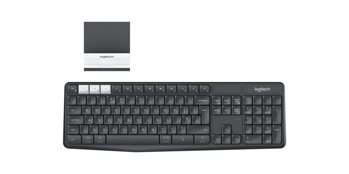 K375s Multi-device Wireless Keyboard And Stand Combo - Qwerty US/Int'l