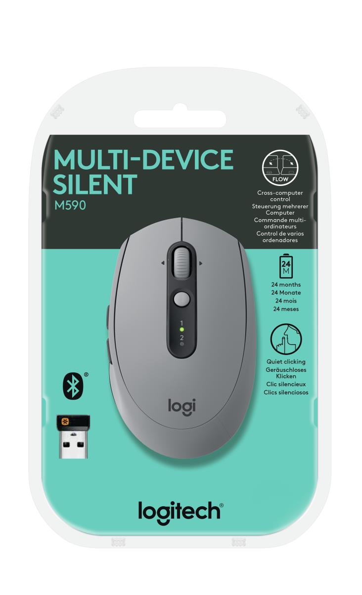 Wireless Mouse M590 Md Mid Grey Tonal