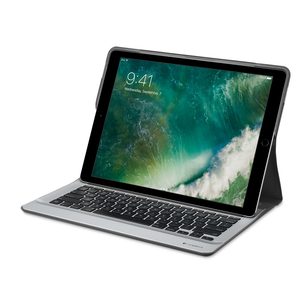 Backlit Keyboard Case With Smart Connector Black / Gray Sidereal - Qwerty It