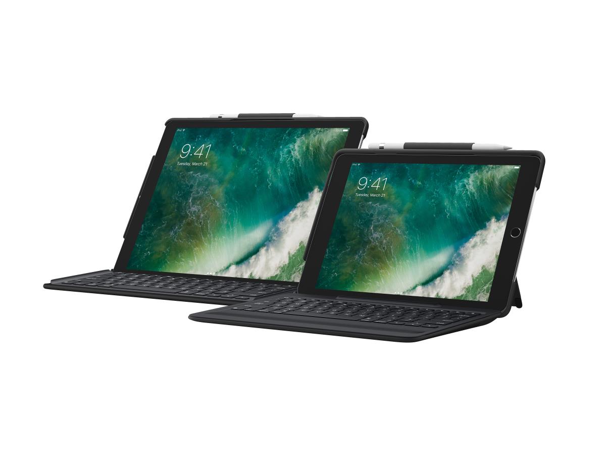 Slim Combo For iPad Pro 12.9in Black - Qwerty Uk