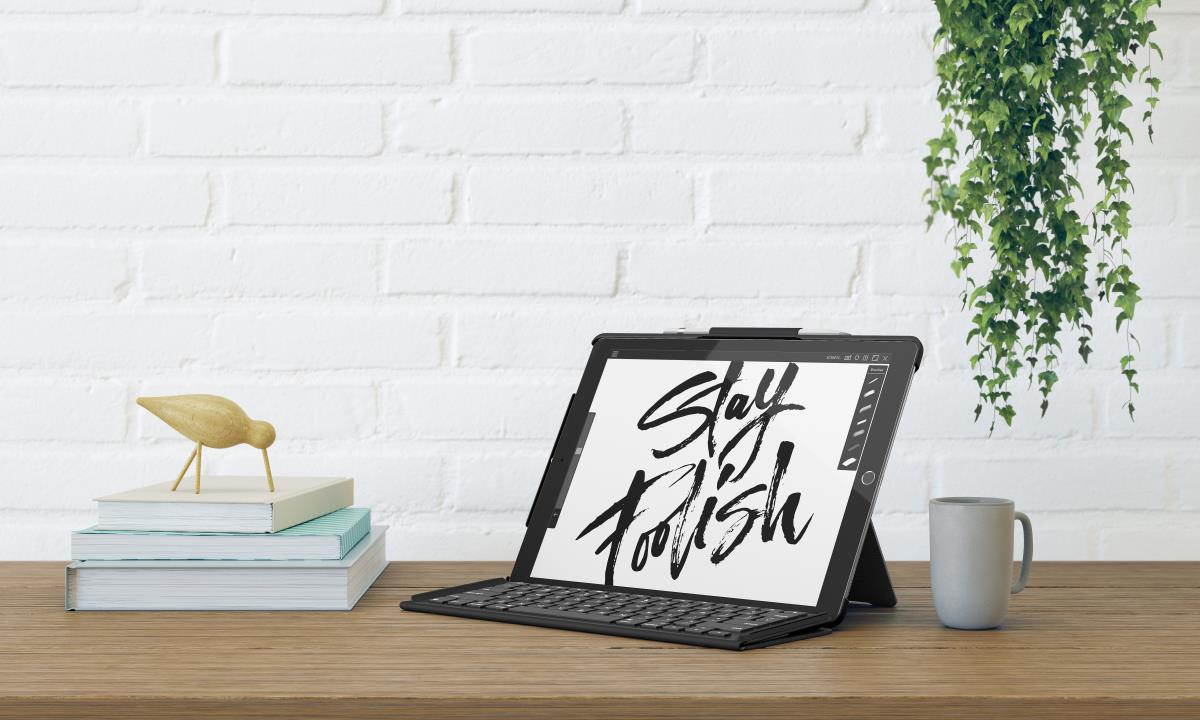 Slim Combo For iPad Pro 12.9in Black - Qwerty Uk