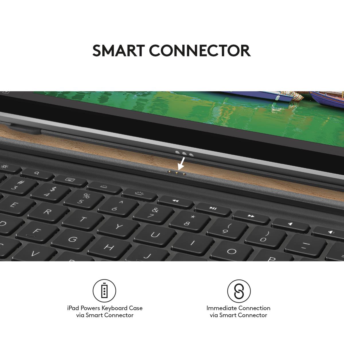 Slim Combo For iPad Pro 12.9in Black - Qwerty Uk