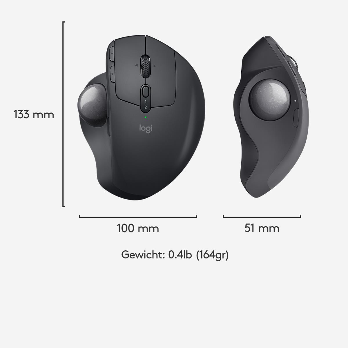 MX Ergo Advanced Wireless Trackball - Graphite