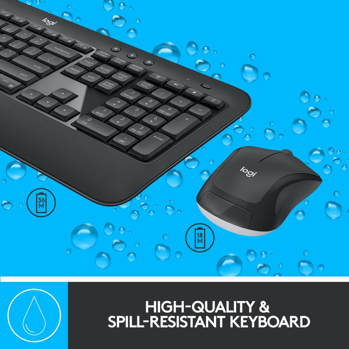 Mk540 Advanced Wireless Keyboard And Mouse Combo - Qwertz Swiss