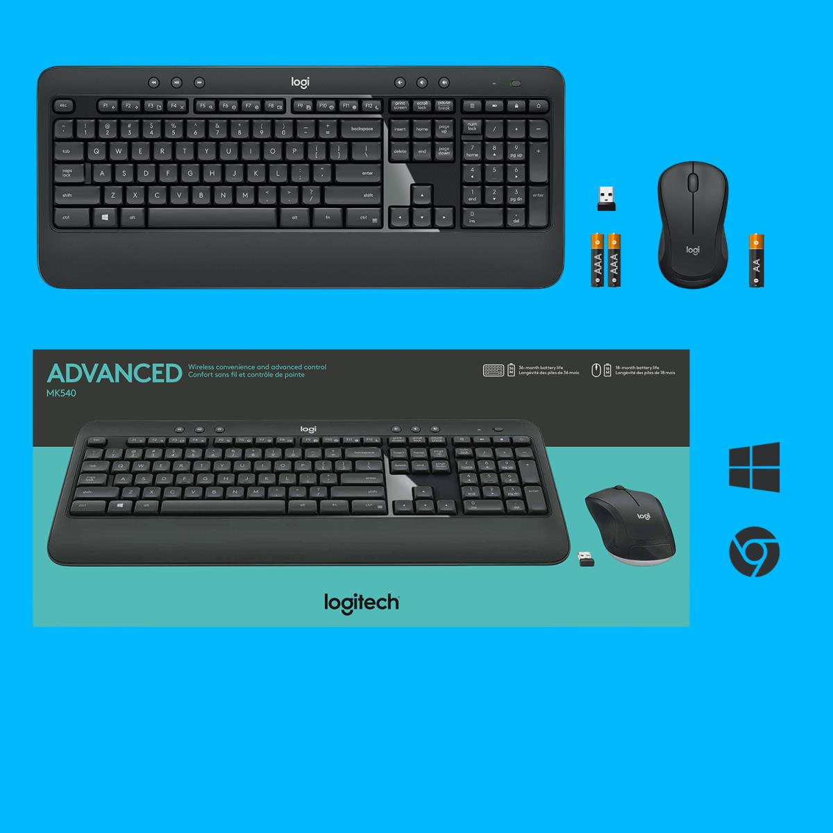 Mk540 Advanced Wireless Keyboard And Mouse Combo - Qwertz Swiss