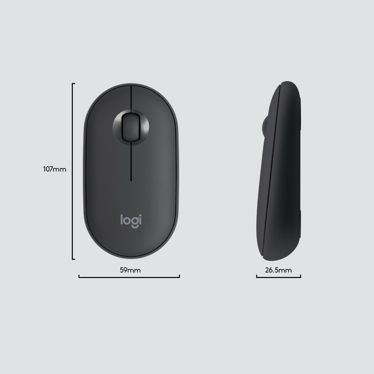 Slim Wireless Keyboard And Mouse Combo Mk470 - Graphite - Qwerty US/Int'l
