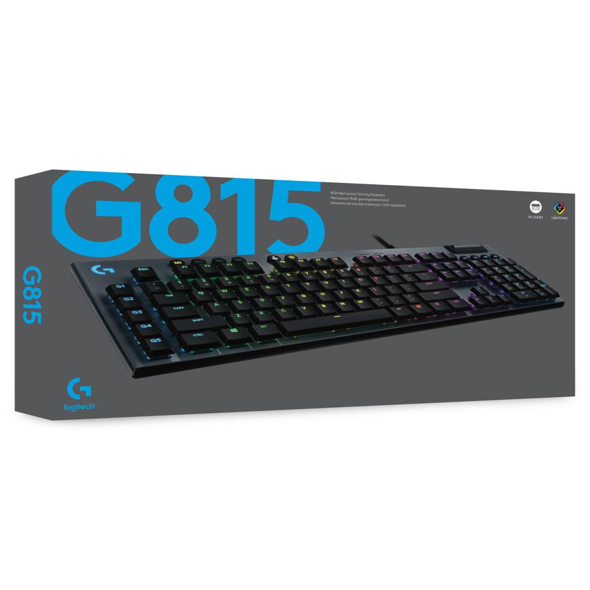 G815 Lightsync RGB Mechanical Gaming Keyboard Black - Azerty French Tactile