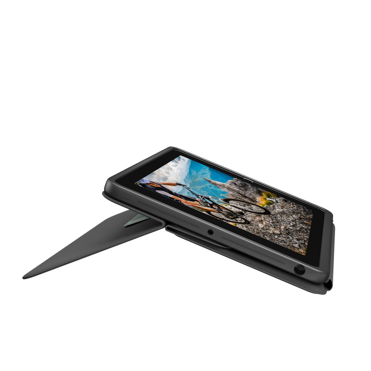 Rugged Folio Keyboard Case for iPad 7/8/9th Gen - Graphite - Azerty French