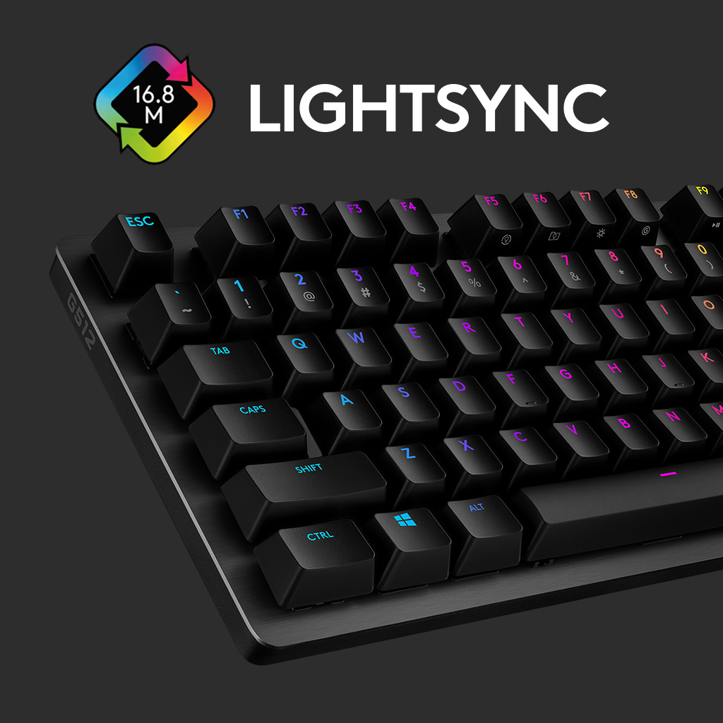G512 Lightsync RGB Mechanical Gaming Keyboard Gx Brown Carbon - Qwertzu Swiss-Lux