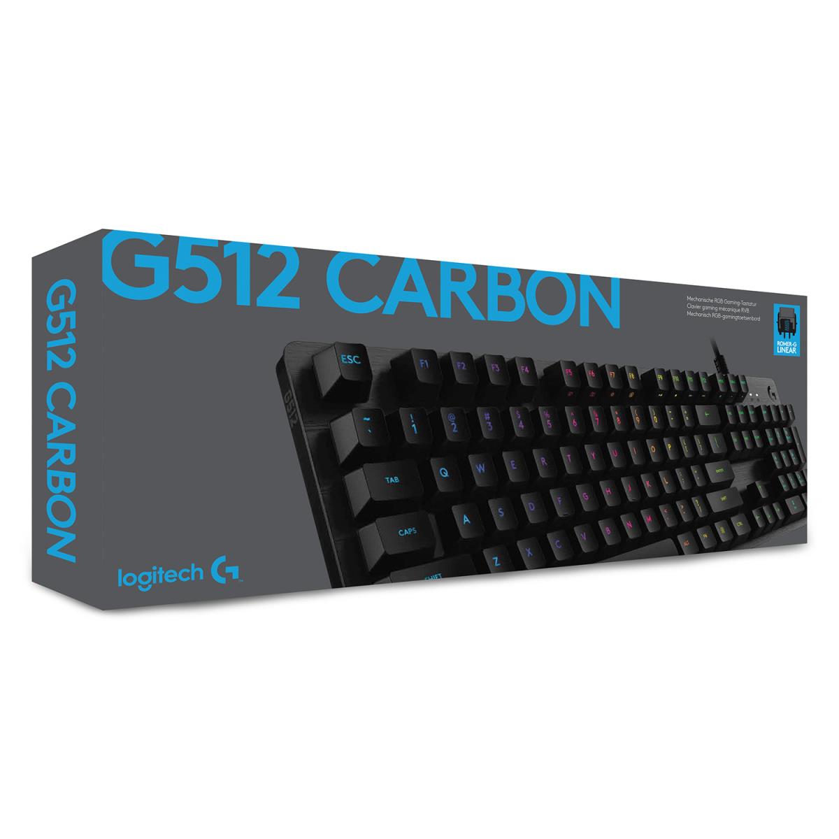 G512 Lightsync RGB Mechanical Gaming Keyboard GX Brown Carbon - Qwerty DE