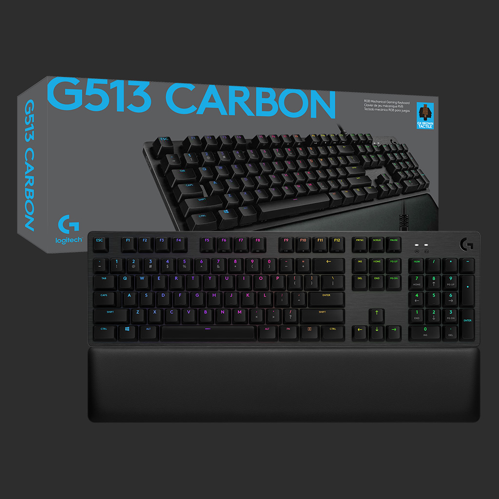 G513 Carbon RGB Mechanical Gaming Keyboard Gx Brown Tactile - Qwertzu Swiss-Lux