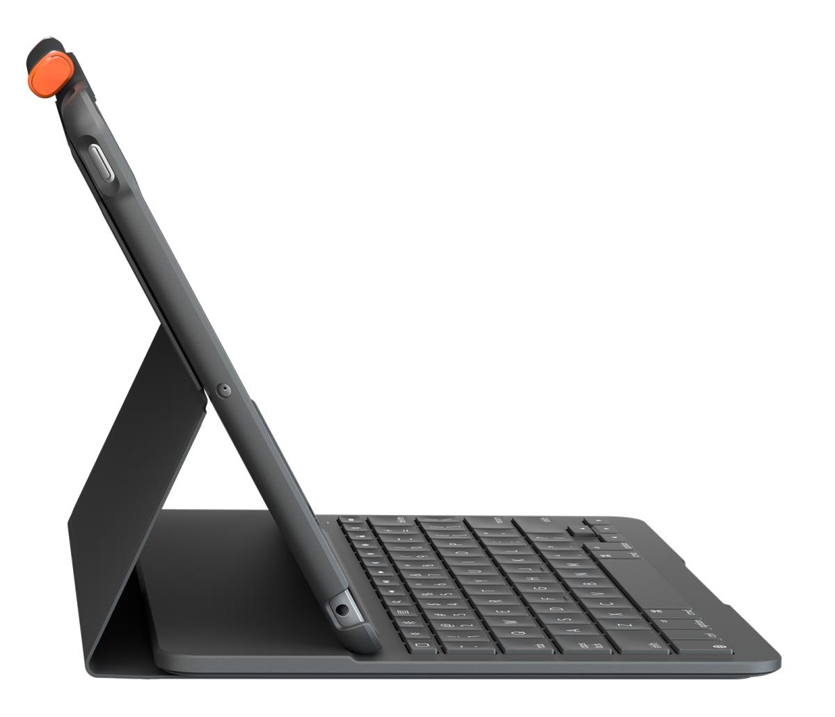 Slim Folio For iPad 7th Generation Graphite Qwerty Espanol
