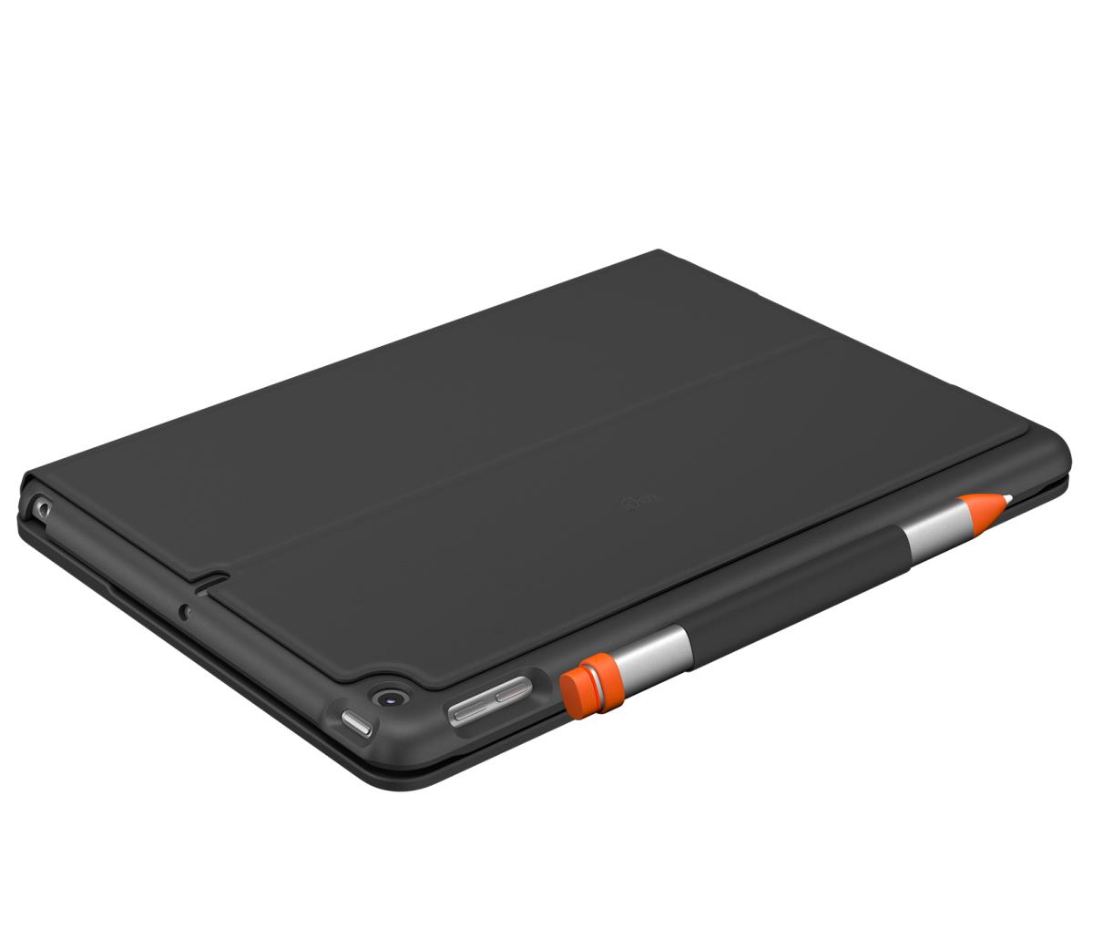 Slim Folio For iPad 7th Generation Graphite Qwerty Espanol
