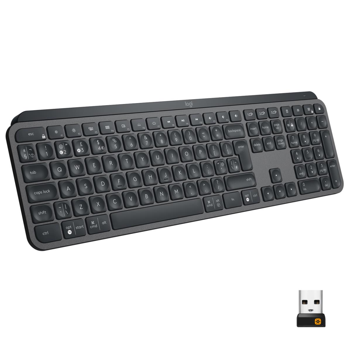 MX Keys Wireless Illuminated Rechargeable Keyboard Qwerty US/Int'l