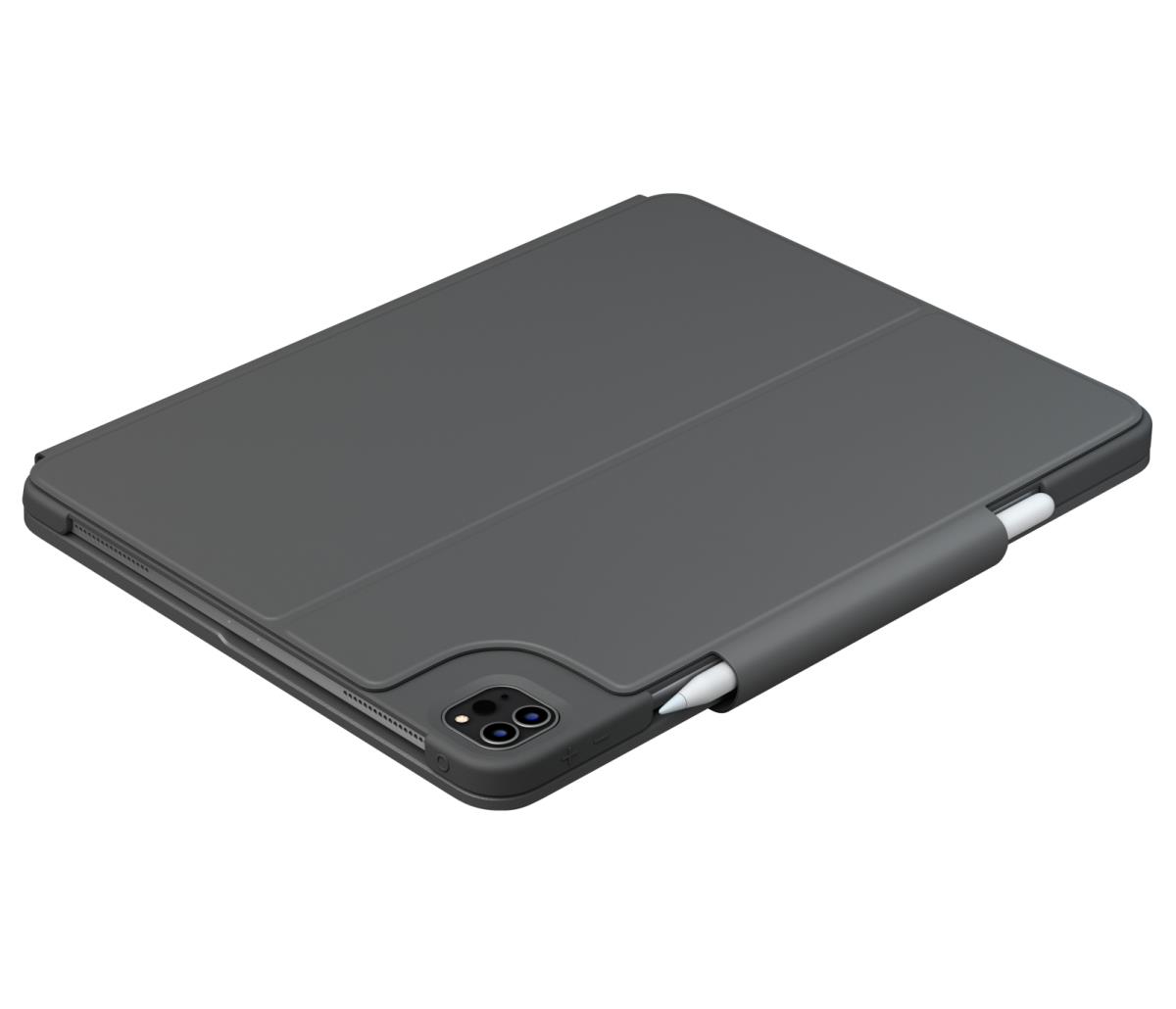 Slim Folio Pro - For iPad Pro 12.9in (3rd & 4th Gen) - Graphite- Qwerty Int''l