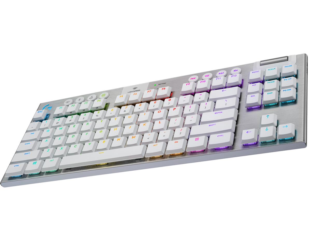 G915 TKL TENKEYLESS Lightspeed Wireless RGB Mechanical Gaming Keyboard - WHITE - US INT'L