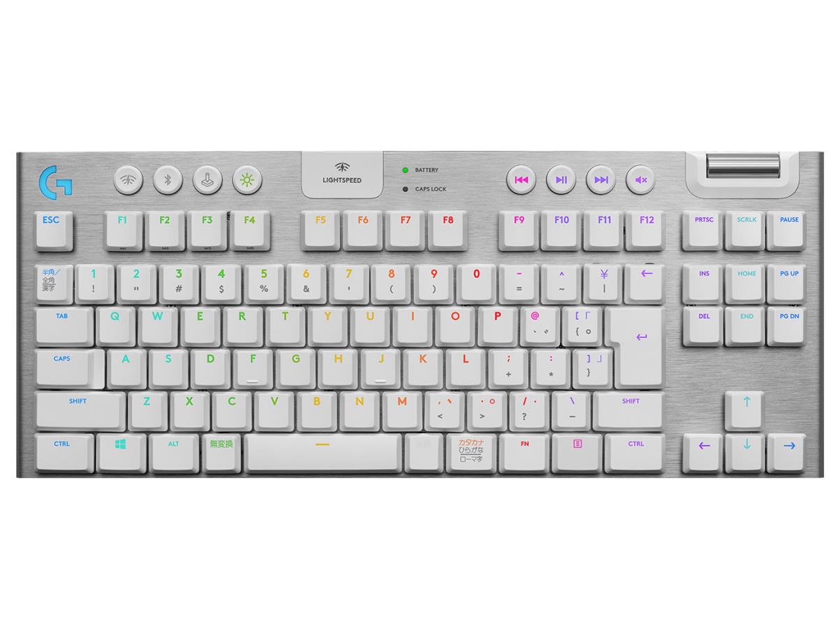 G915 TKL TENKEYLESS Lightspeed Wireless RGB Mechanical Gaming Keyboard - WHITE - US INT'L