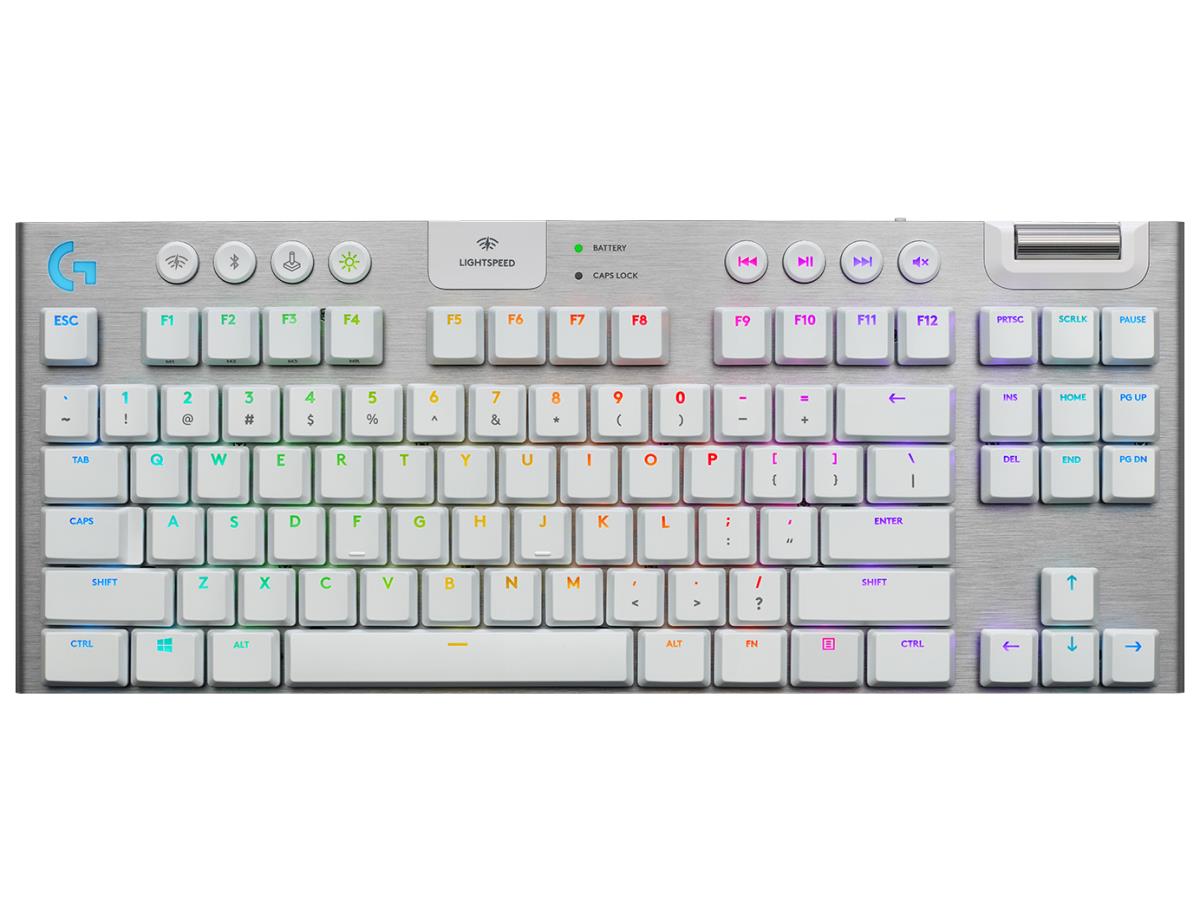 G915 TKL TENKEYLESS Lightspeed Wireless RGB Mechanical Gaming Keyboard - WHITE - US INT'L