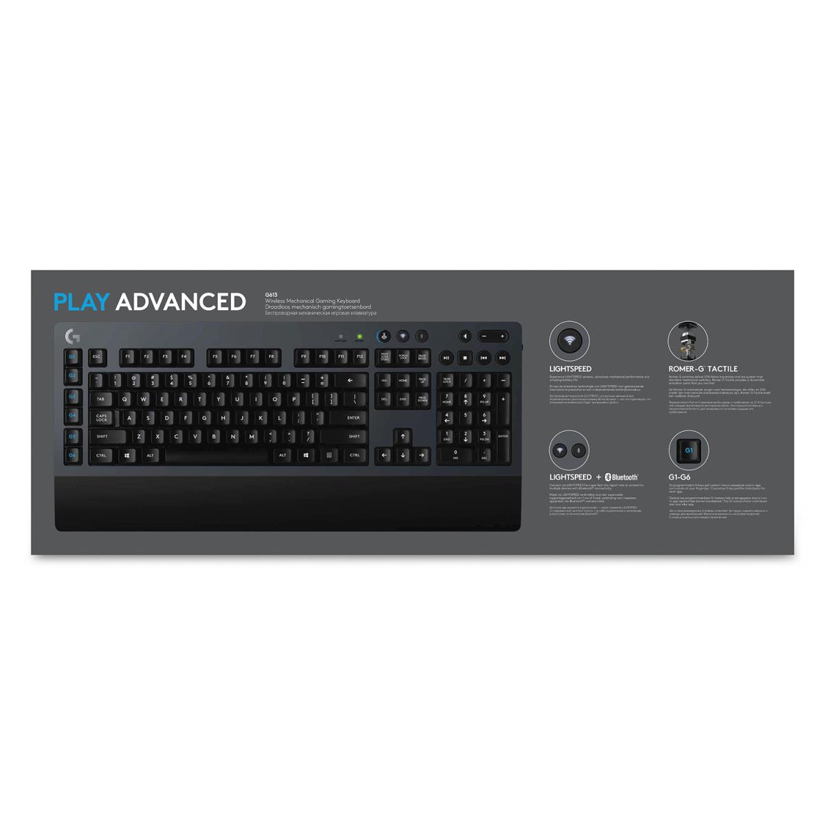 G613 Wireless Mechanical Gaming Keyboard - Dark Grey -  Central Azerty French