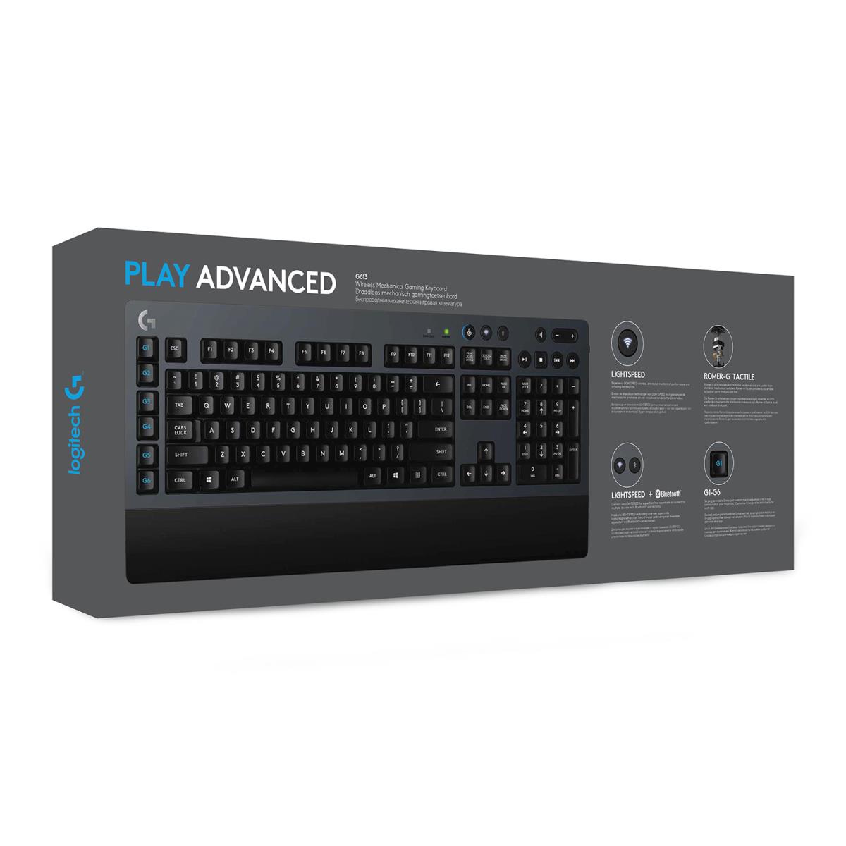 G613 Wireless Mechanical Gaming Keyboard - Dark Grey -  Central Azerty French