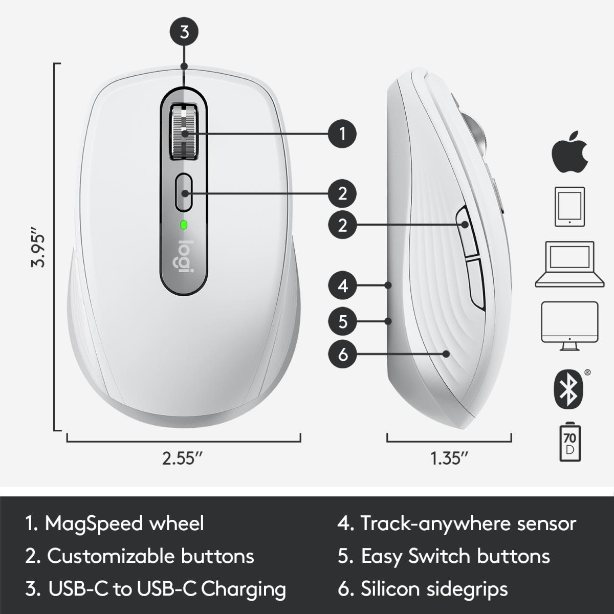 Mx Anywhere 3 For Mac - Grey