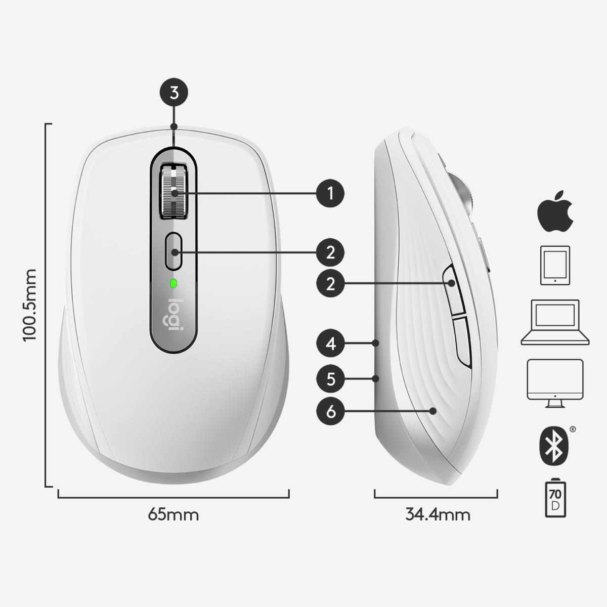 Mx Anywhere 3 For Mac - Grey