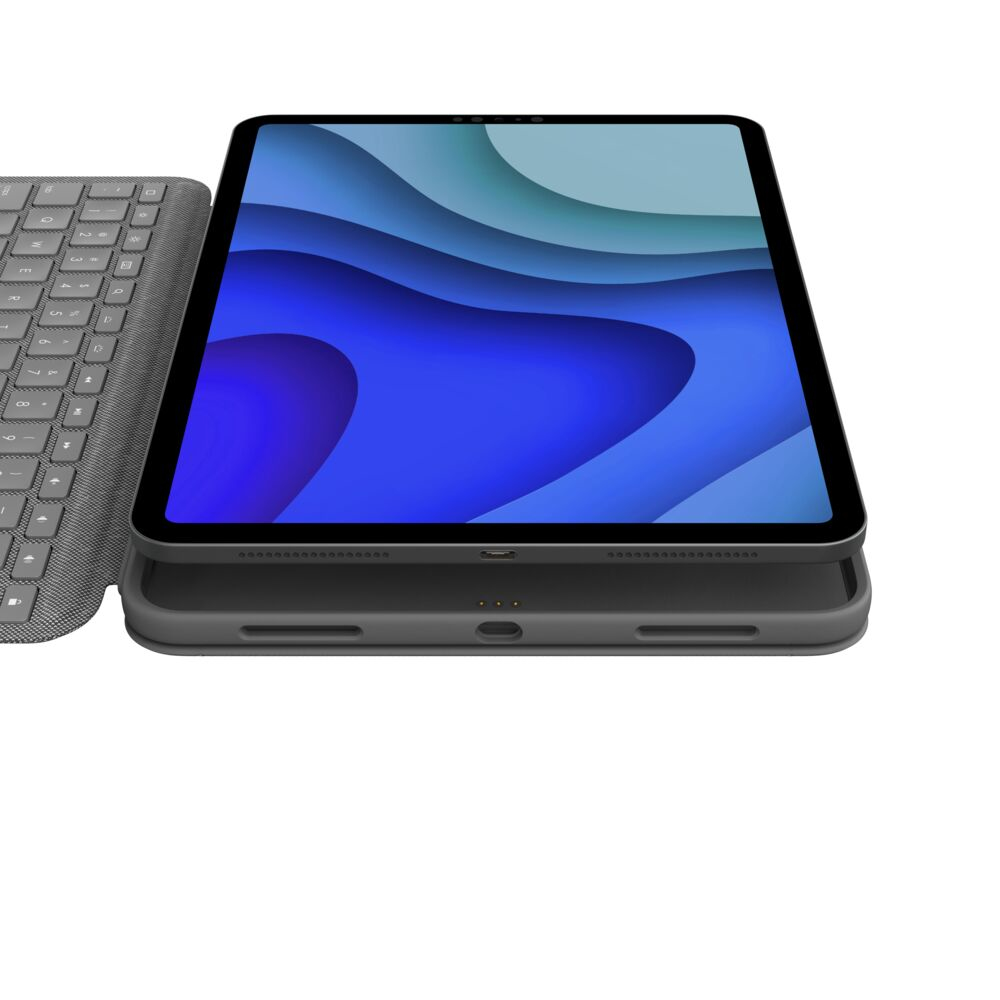 Folio Touch Backlit Keyboard Case With Trackpad Graphite For iPad Pro 11-in (1st & 2nd Gen) Suisse Qwertz