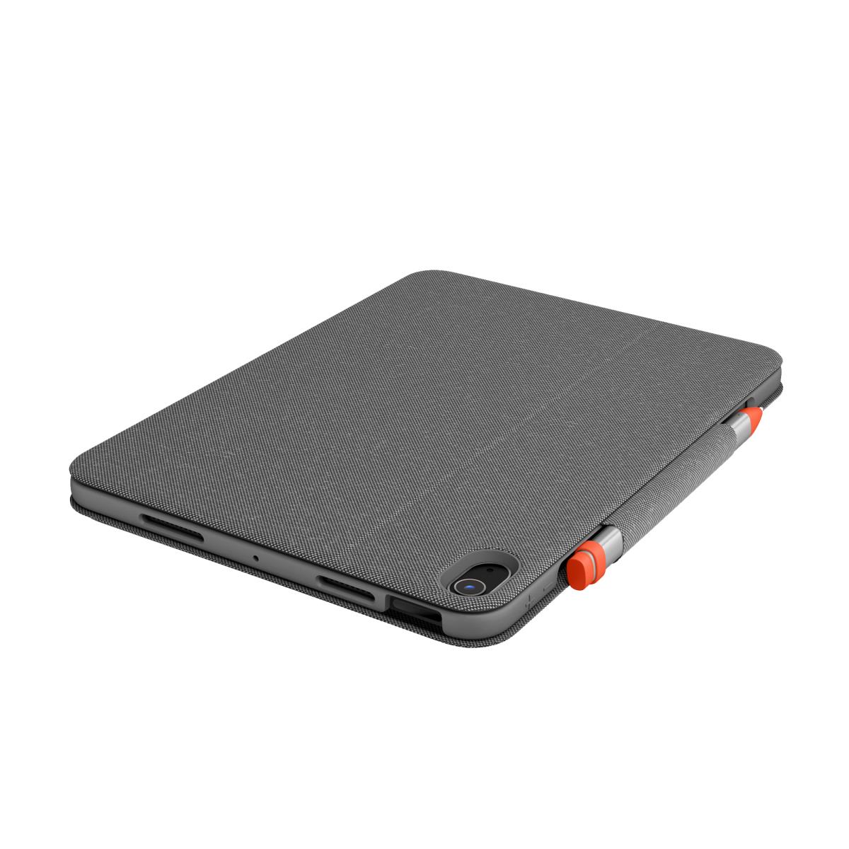 Folio Touch Backlit Keyboard Case With Trackpad Oxford Grey for iPad Air (4th gen) Deutsch Qwertz