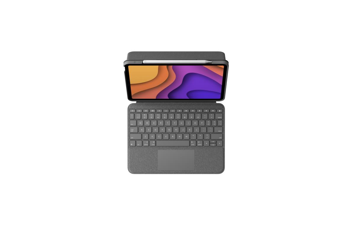 Folio Touch Case - Backlit Keyboard with Trackpad - for iPad Air (4/5th Gen) - Oxford Grey - Azerty French