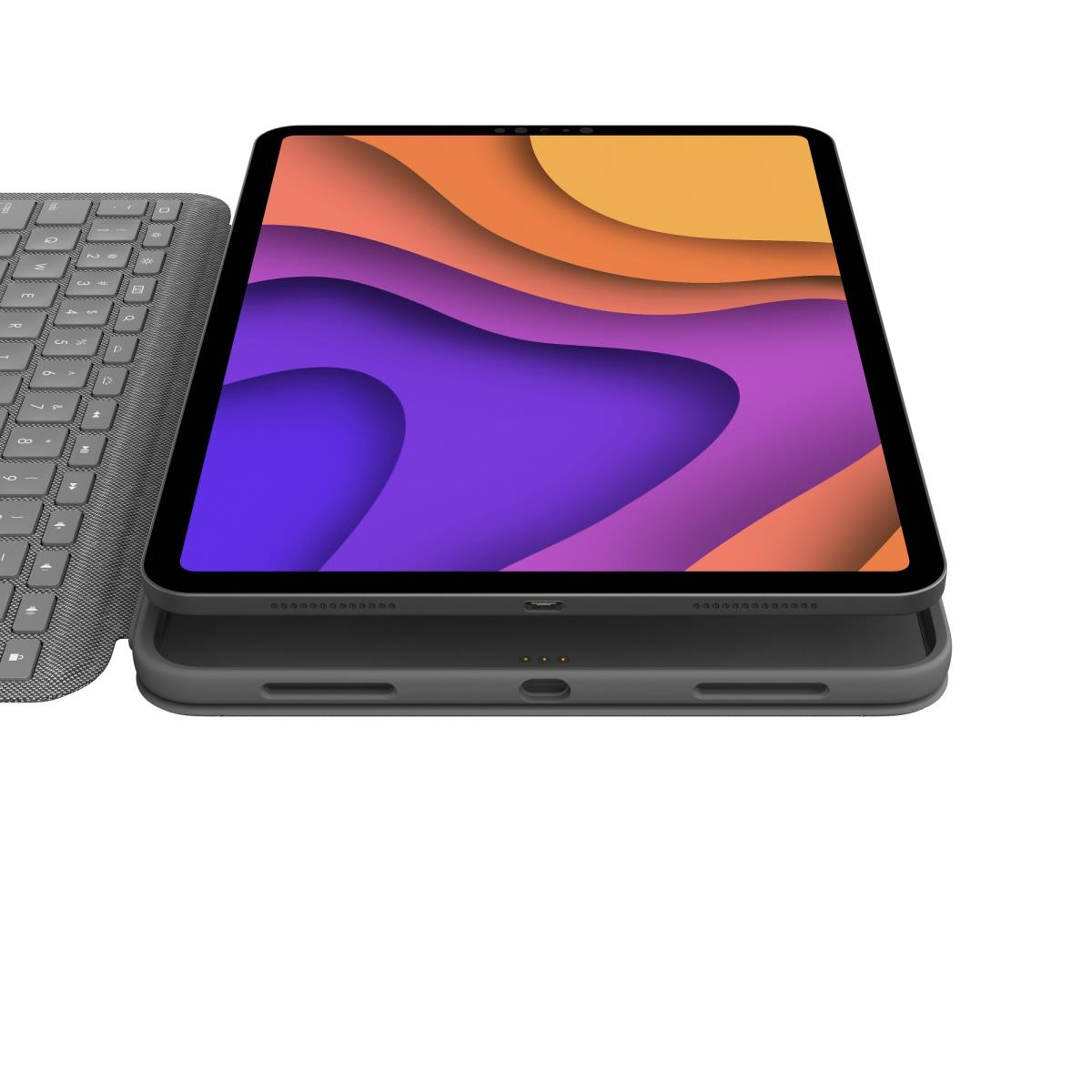 Folio Touch Case - Backlit Keyboard with Trackpad - for iPad Air (4/5th Gen) - Oxford Grey - Azerty French