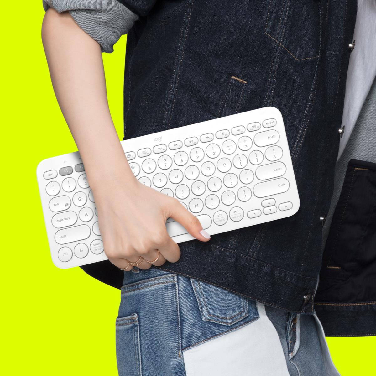 K380 Multi-device Bluetooth Keyboard White - Qwertz Swiss