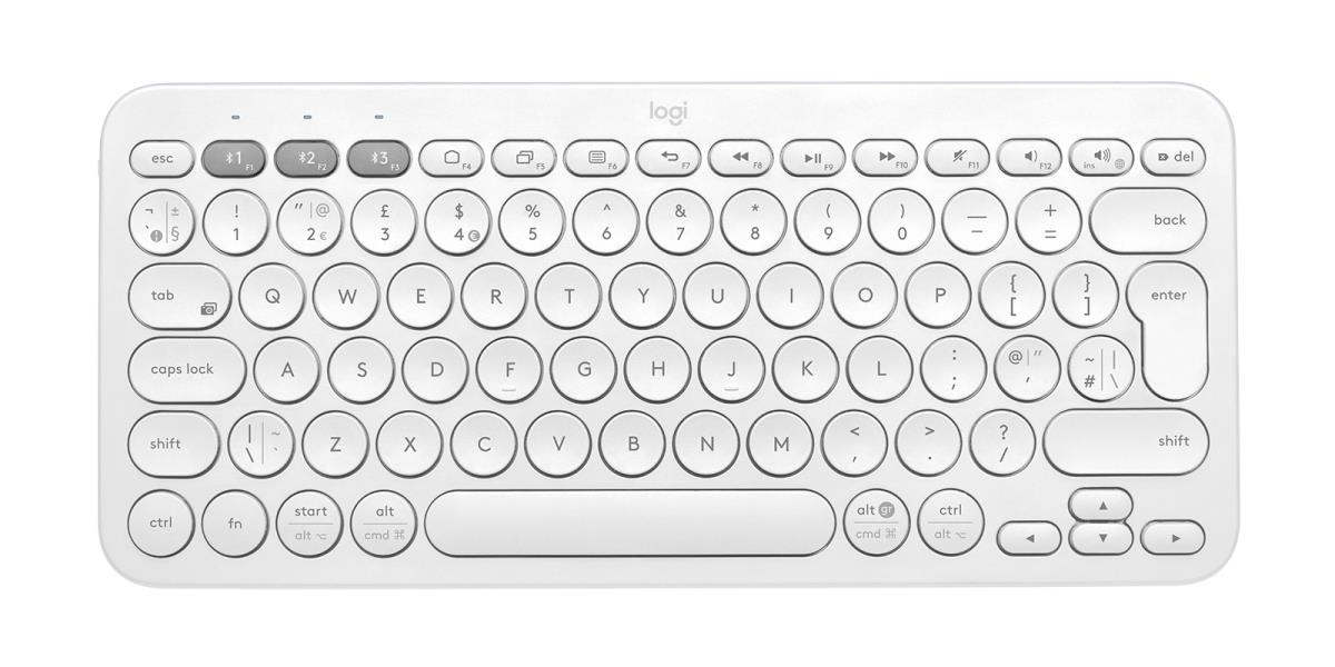 K380 Multi-device Bluetooth Keyboard - White - Qwerty Us/int'l