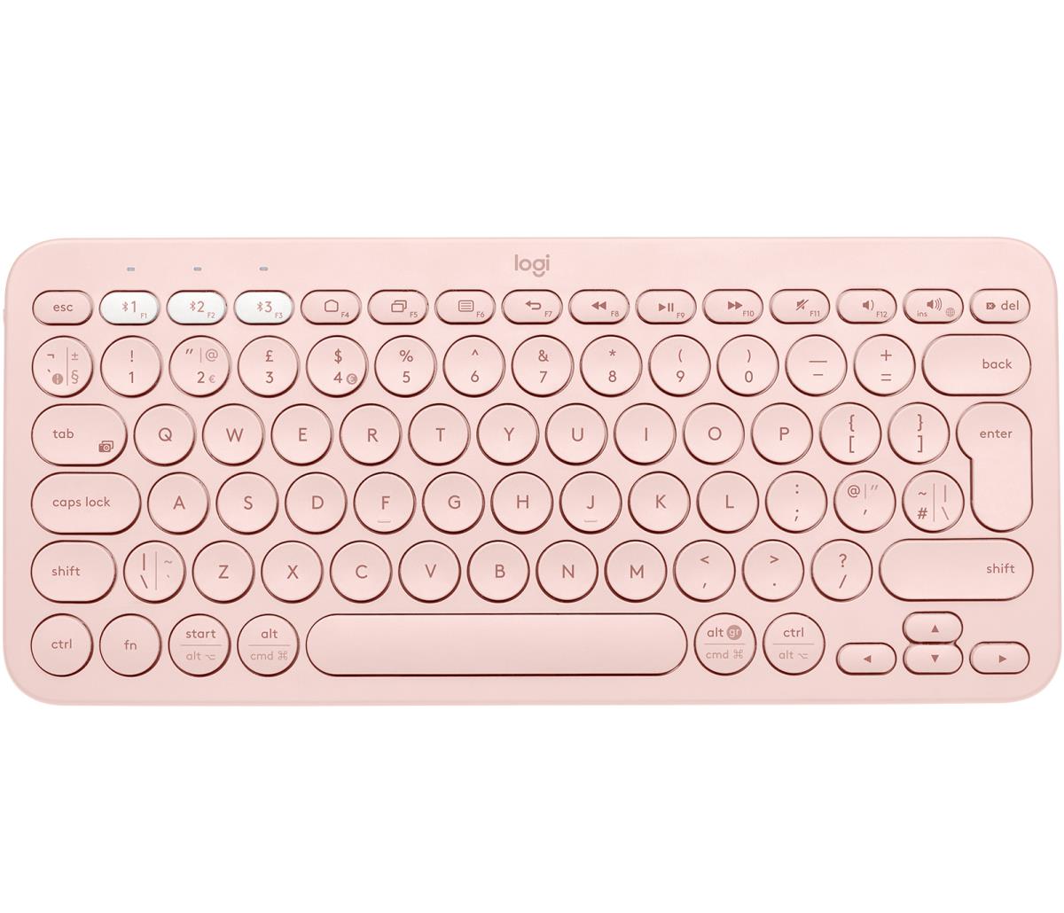 K380 Multi-device Bluetooth Keyboard - Rose - Qwerty Uk