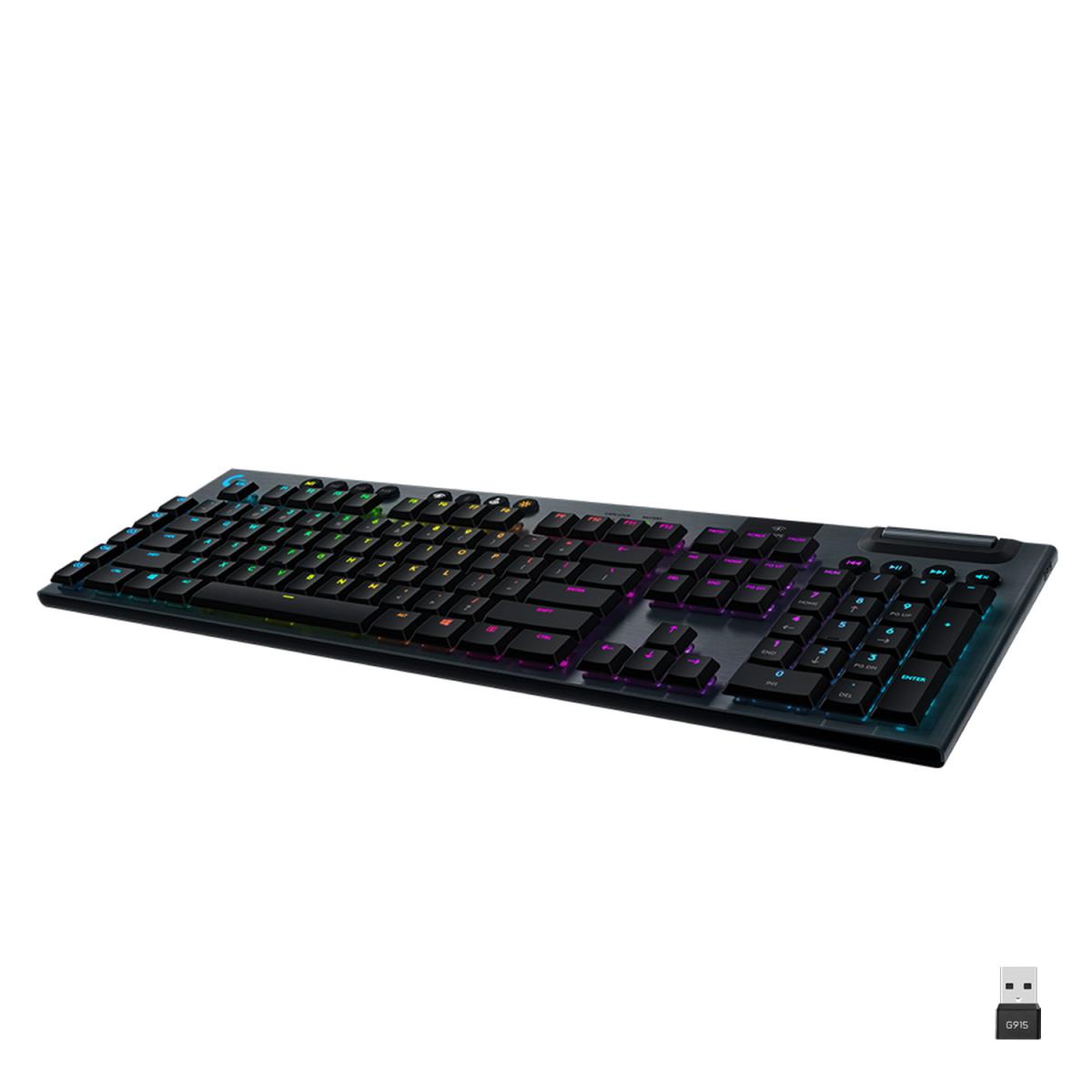 G915 Lightspeed Wireless RGB Mechanical Gaming Keyboard - Black - Qwertz Us