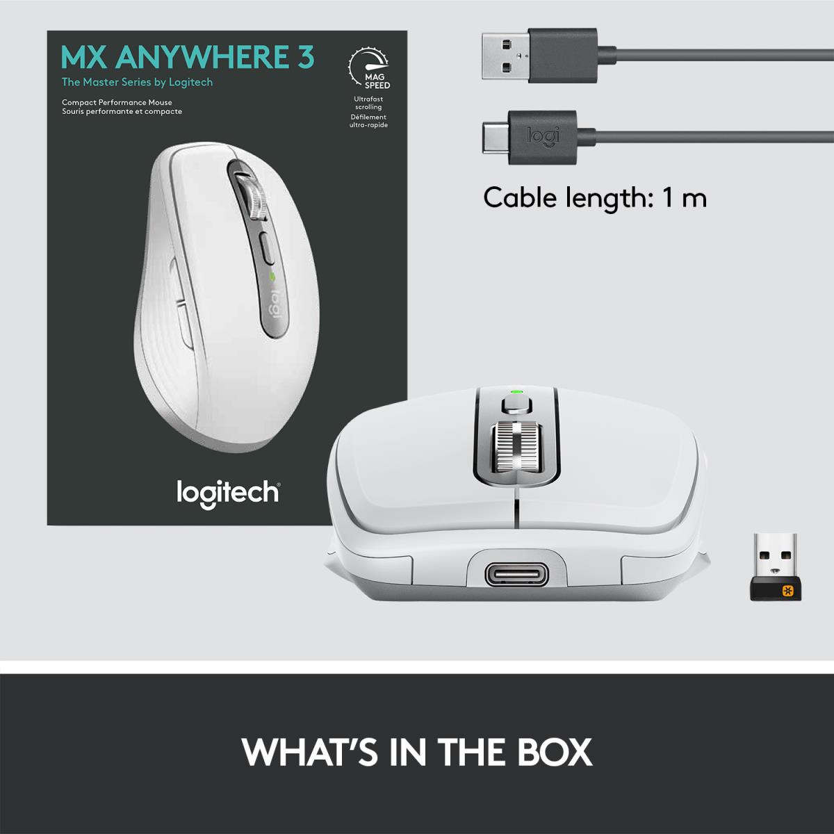 MX Anywhere 3 Mouse Grey